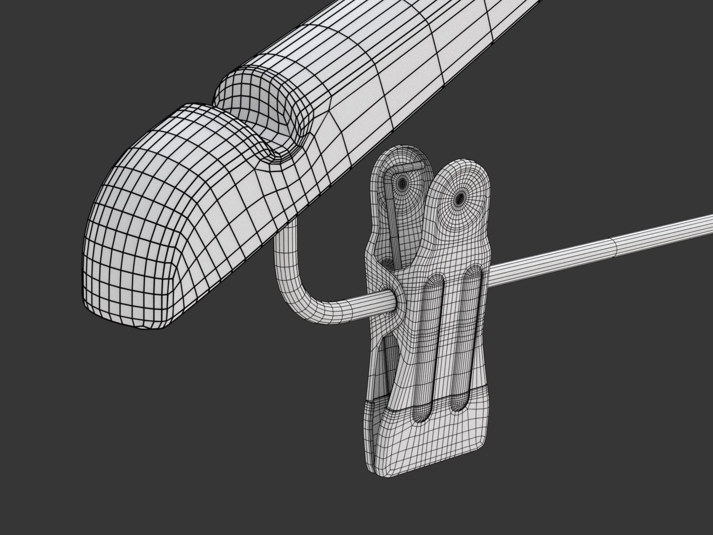 3D hanger cloth clips model - TurboSquid 1446336