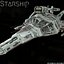 3D starship model