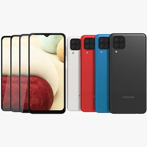 realistic samsung galaxy a12 3D model