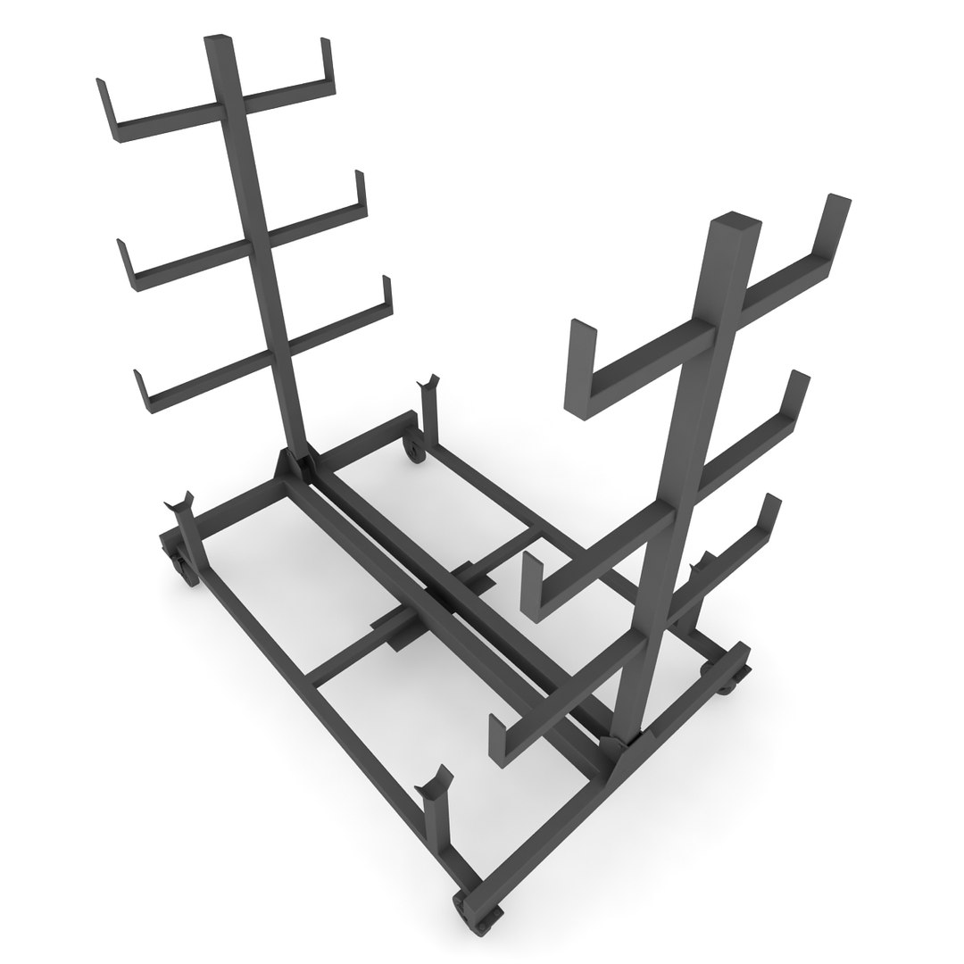 pipe rack mobile 3d 3ds