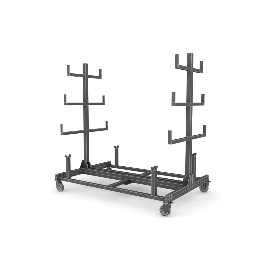 pipe rack mobile 3d 3ds