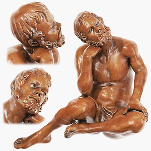 Statuette man 3D model