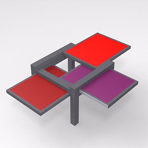 sculpture jeux par3 coffee table 3d model