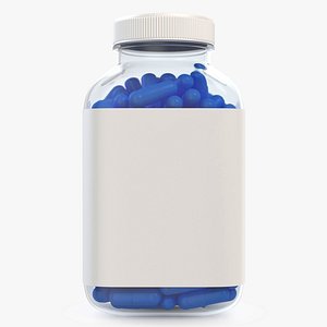 3D pills bottle