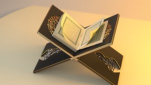 3D model holy book quran