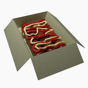 Sausege In A Cardboard 3D model