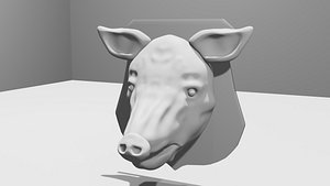 Pig Head Mount
