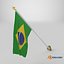 Brazil Cloth Flag Wall Mount Animated