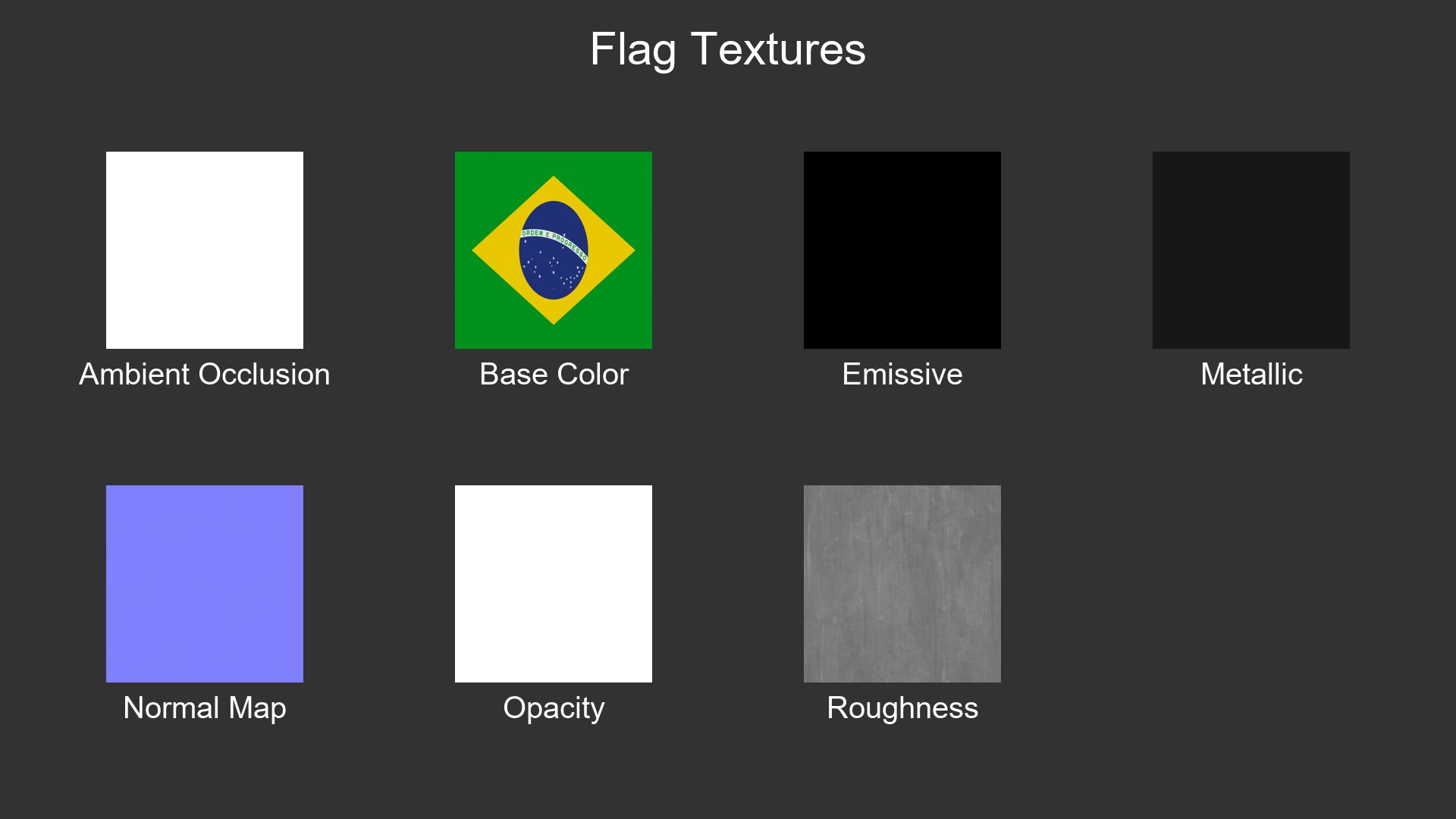 Brazil Cloth Flag Wall Mount model https://p.turbosquid.com/ts-thumb/El/izcKI0/AE/flag_textures/png/1770214573/1920x1080/fit_q87/5b77a8f5efccf61ba5e756cddf8a145e2166afbe/flag_textures.jpg