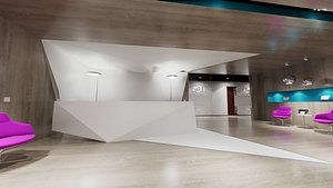 reception desk 3D model