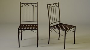 wrought iron chair