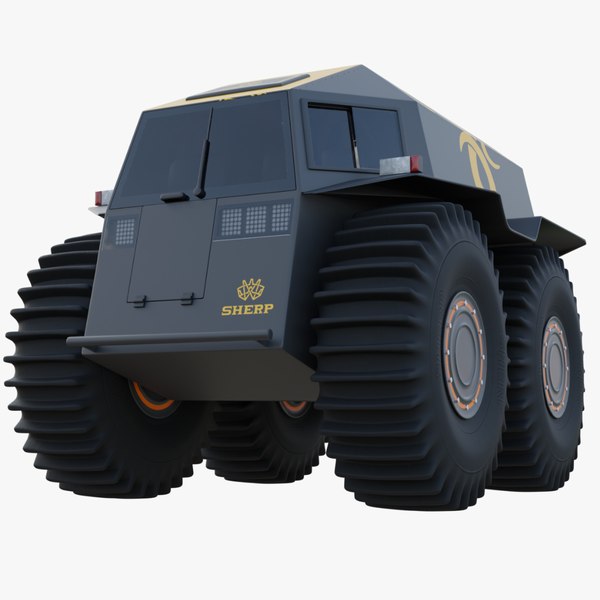 3D realistic sherp atv pro model