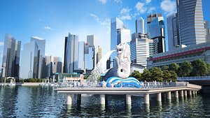 3D Singapore Marina Bay Sands Singapore city