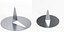 3D flat head pushpin model