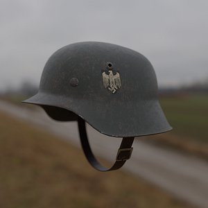 3D german ww2 helmet model