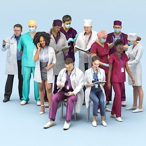 Hospital staff 03 model