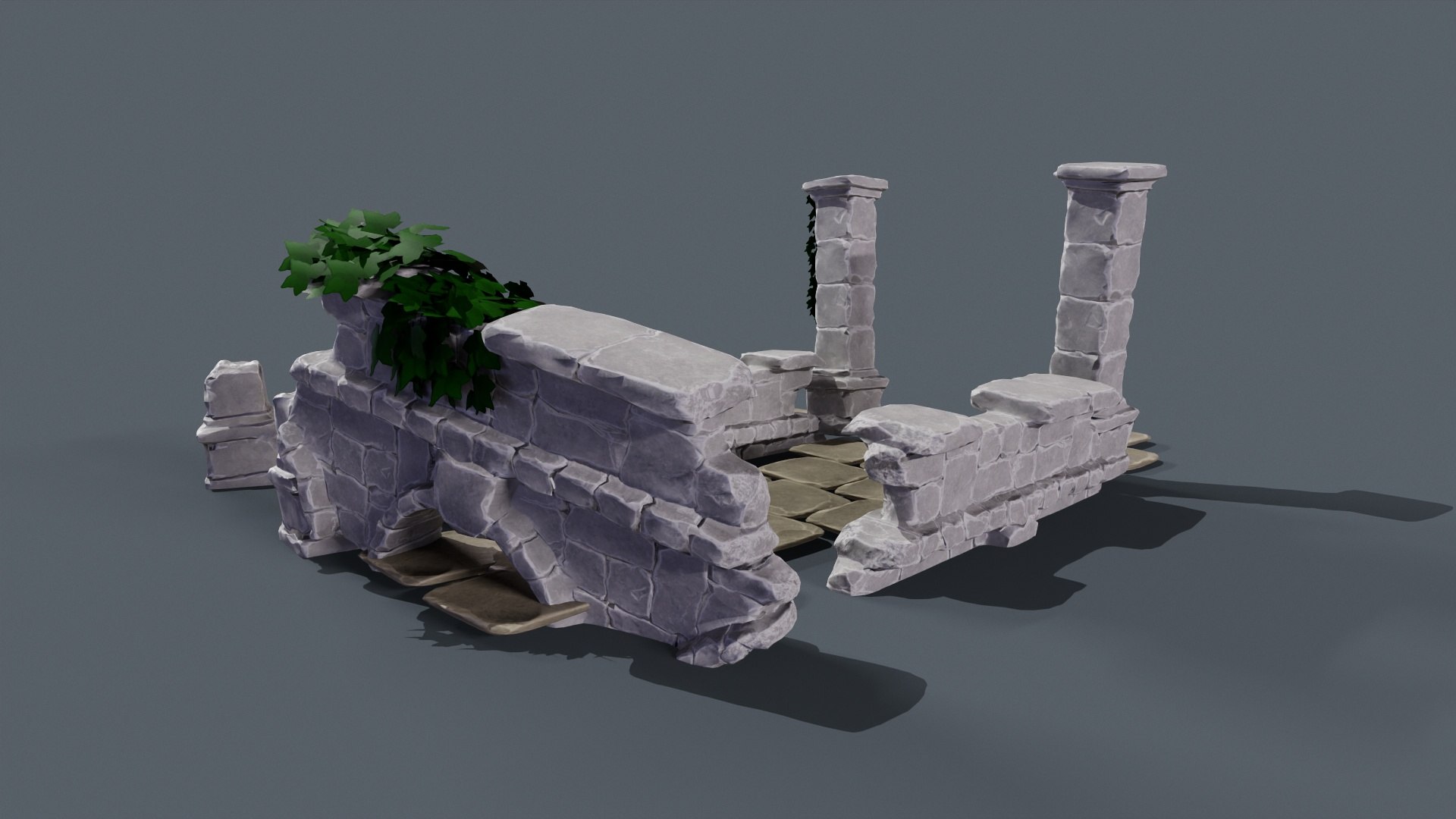 Ruin Gate D Model Turbosquid