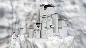 3D basic ruined empire model