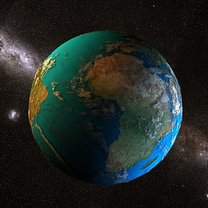 3D Planet Earth Realistic Design model
