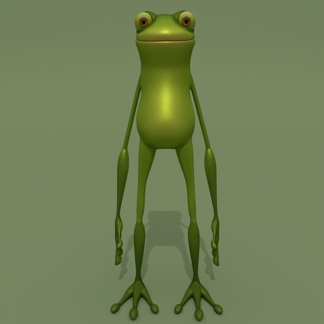 Cartoon Frog Toon 3D - TurboSquid 1192545