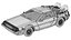 1985 DeLorean DMC-12 Machine 3D Model  Back to the Future Icon