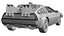 1985 DeLorean DMC-12 Machine 3D Model  Back to the Future Icon