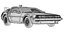 1985 DeLorean DMC-12 Machine 3D Model  Back to the Future Icon