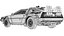 1985 DeLorean DMC-12 Machine 3D Model  Back to the Future Icon