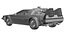 1985 DeLorean DMC-12 Machine 3D Model  Back to the Future Icon
