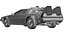 1985 DeLorean DMC-12 Machine 3D Model  Back to the Future Icon