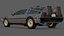1985 DeLorean DMC-12 Machine 3D Model  Back to the Future Icon