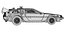 1985 DeLorean DMC-12 Machine 3D Model  Back to the Future Icon