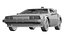 1985 DeLorean DMC-12 Machine 3D Model  Back to the Future Icon