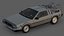1985 DeLorean DMC-12 Machine 3D Model  Back to the Future Icon