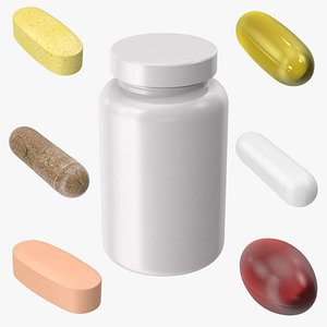 vitamin bottle 3d model