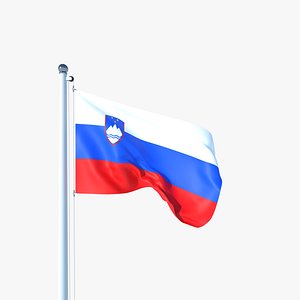 Animated Flag of Slovenia 3D model