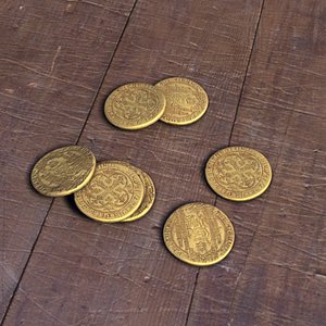 stack coins 3d obj
