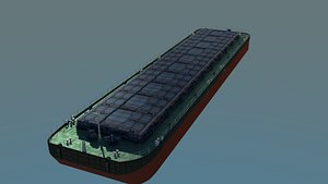1200dw barge 3d 3ds