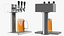 Torre della birra a triplo rubinetto con boccale di birra
