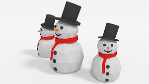 Lowpoly Snowman