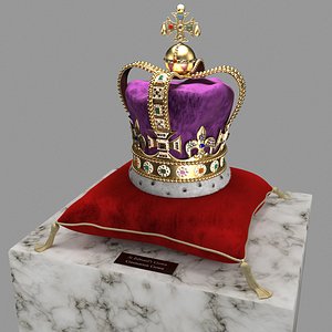 3D st edward crown model
