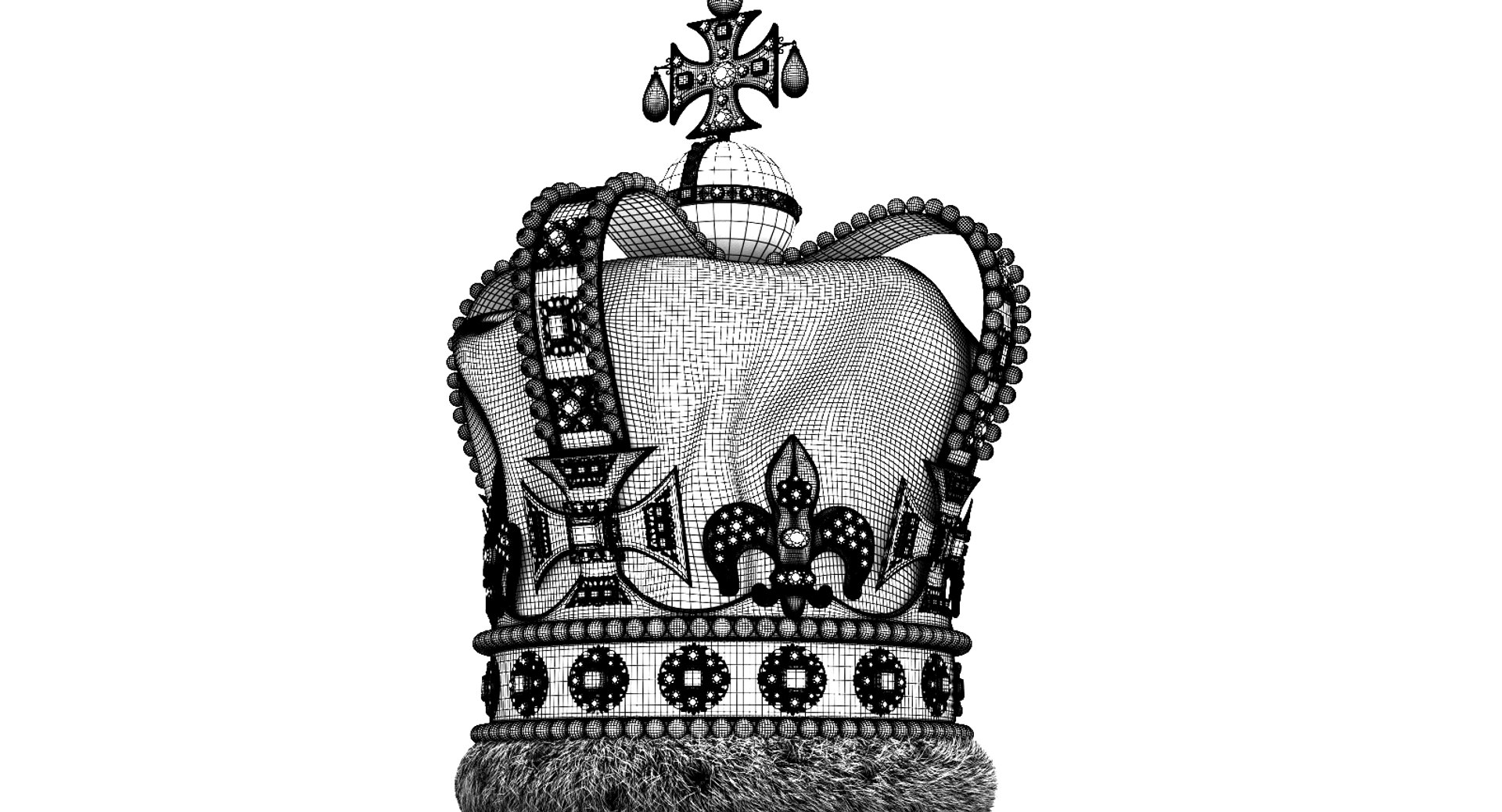 3D St Edward Crown Model - TurboSquid 1289265