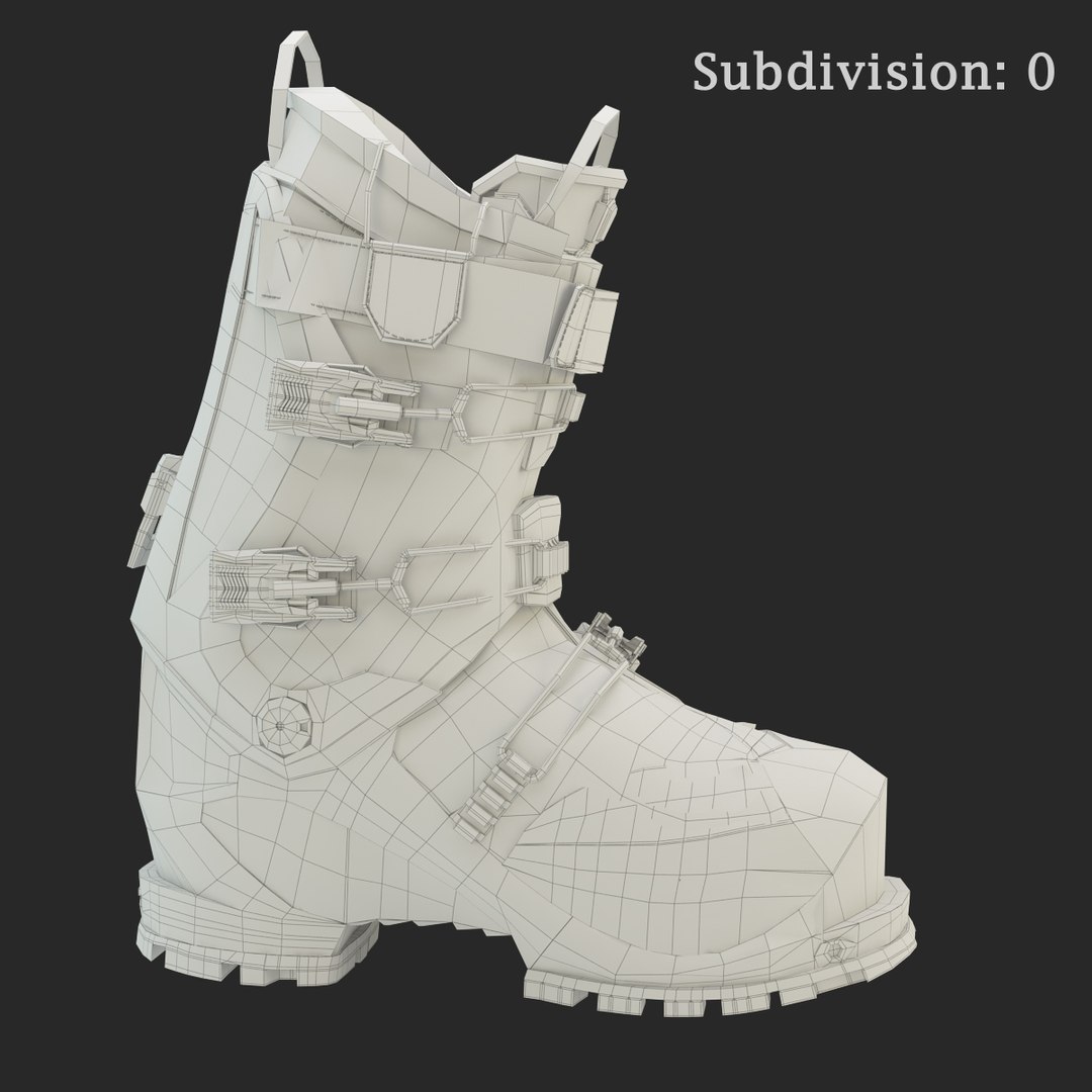 3d Prime Ski Boot Model