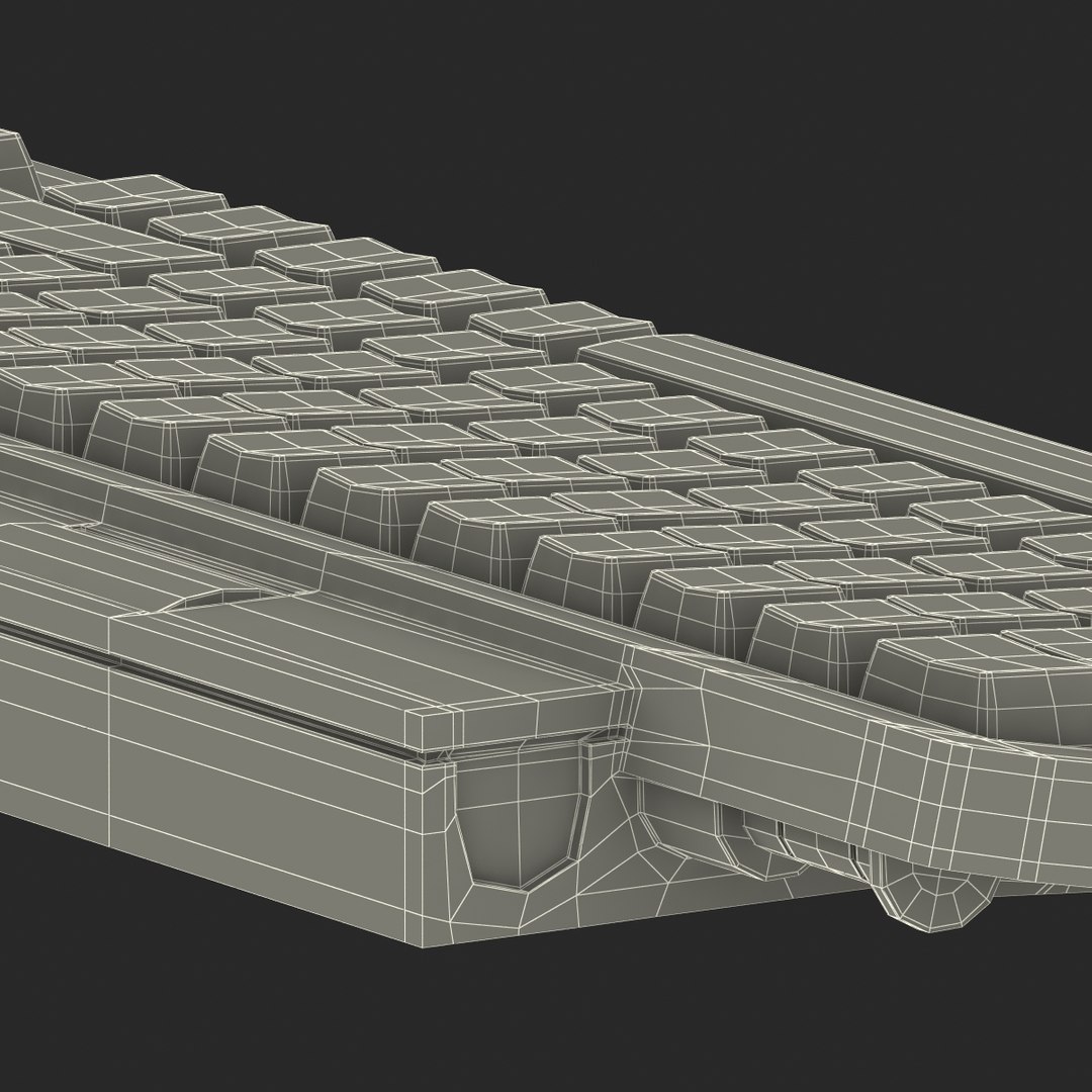 3d model apple keyboard ii