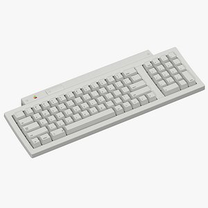 3d model apple keyboard ii