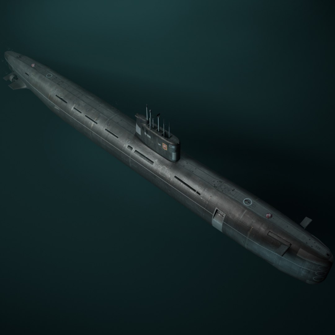 3d Tango Class Attack Submarine Model