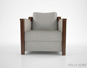 3d holly hunt carpo armchair