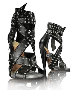 heel rivet ribbon 3d model