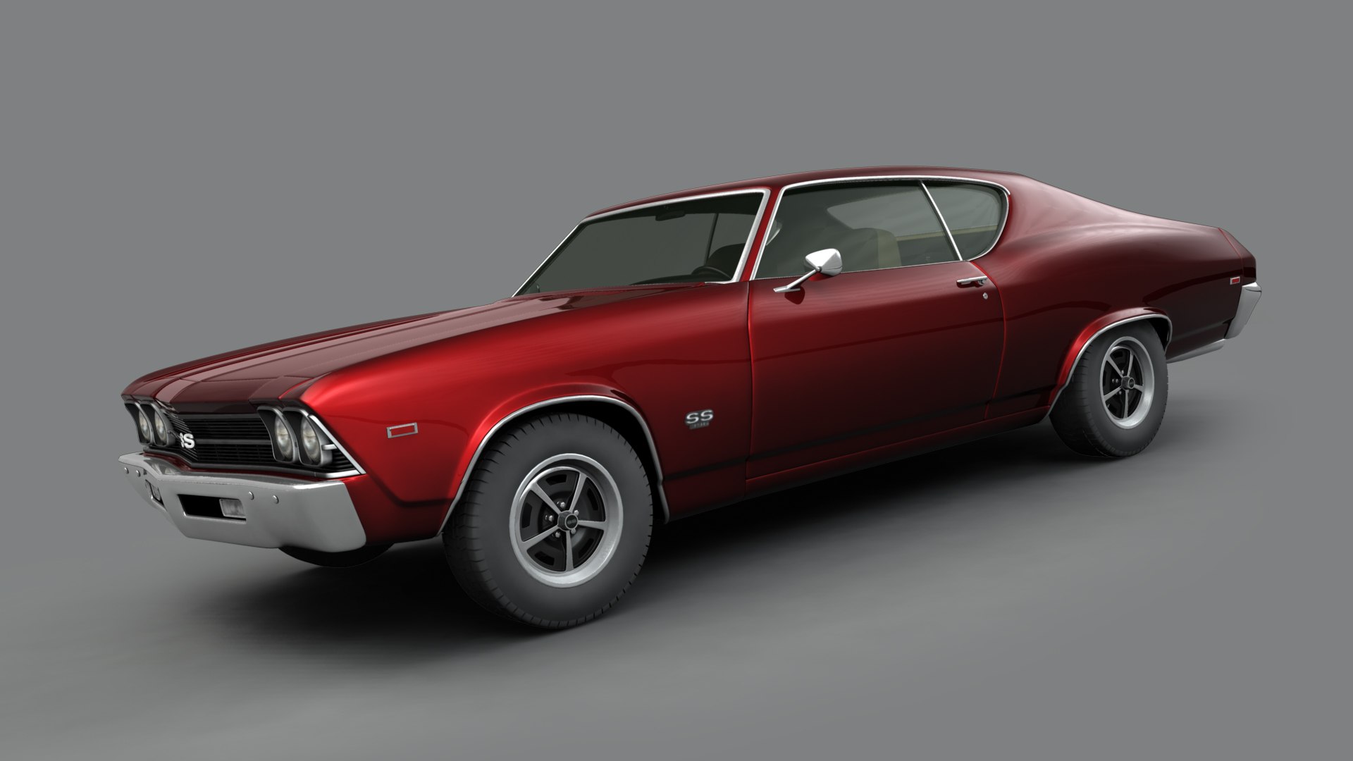 3D Model Chevrolet Chevelle 1969 - TurboSquid 1617087