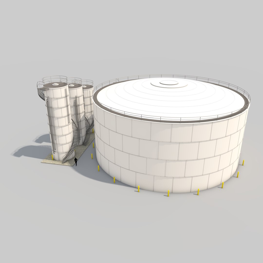 3d Model Of Silo Pack